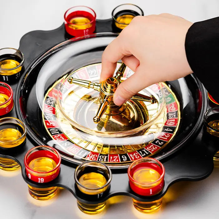 Roulette Shot Glass Drinking Game Set — Spin to Win